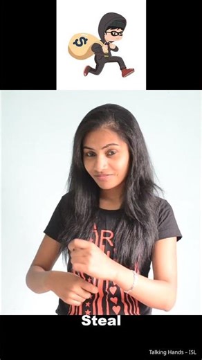 How to Say "Steal" in Sign Language | ISL | #Shorts