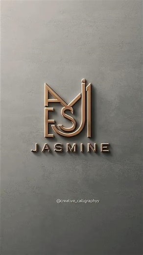 Jasmine Name logo 😎😎😎 #logo #namebrand #brandlogo #shorts