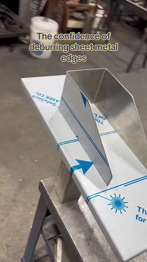 How confident are you on #deburring #sheet #metal Removing sharp edge of sheet metal isn’t that hard | David P. McKinney