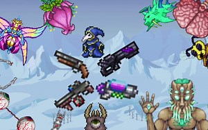 【泰拉瑞亚1.4.2】枪手的暴力-使用霰弹枪类武器无伤全BOSS