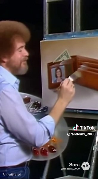 Unaired Bob Ross #art #love #photography #bobross #ai | #art