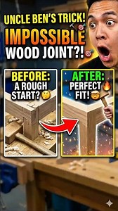 The Secret to Perfect Wood Joints! 🪚✨ #woodworking