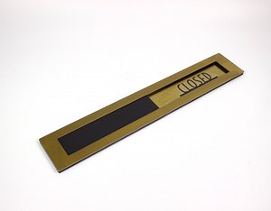 Gold Stainless Steel Open/closed Sign: Sliding Business Sign - Etsy UK