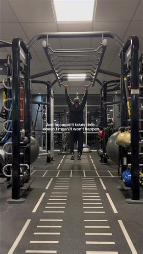 Pull-Up Progress Takes Time — Don’t Quit! 💪 #GymMotivation #fitnessjourney