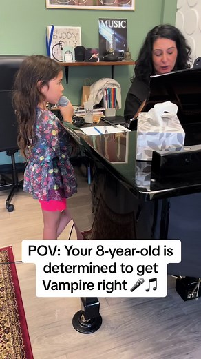 Kalia in her vocal lesson learning all the tricks and techniques to sing a song like ‘Vampire’. #oliviarodrigo #vampire #guts #vocals #singer #vocalcoach #foryou #fyp #oliviarodrigovampire #vampireoliviarodrigo