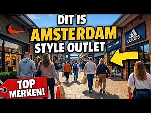Amsterdam Style Outlet | Walking Tour 4K 🇳🇱 (GoPro Shopping Experience)