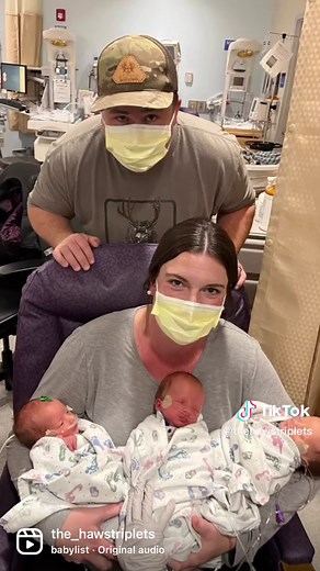 34 Weeks Pregnant with Beautiful Triplets