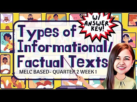 TYPES OF INFORMATIONAL TEXTS / FACTUAL TEXTS || ENGLISH 6 MODULE Q2 W1 #typesofinformationaltext