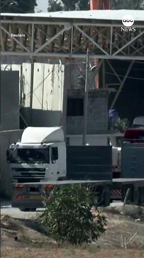 Trucks with humanitarian aid enter through Rafah border crossing | ABC News