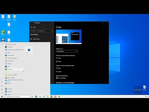 Como Alterar O Tema De Cor Da Interface Do Windows 10 E Dos Aplicativos ( Claro Ou Escuro )