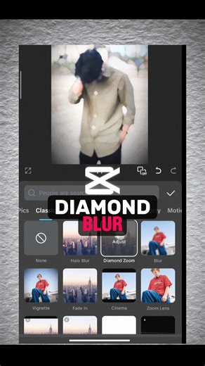 How I Create Diamond Blur Effect In Capcut ♾️ #trending #capcut #edit #tutorial