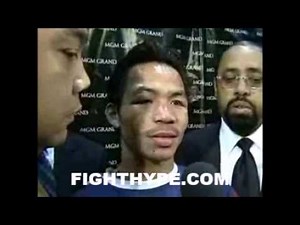 FLASHBACK: PACQUIAO INTERVIEW RIGHT AFTER FIRST MARQUEZ FIGHT; FIRST COMPLAINT OF LEG PAINS