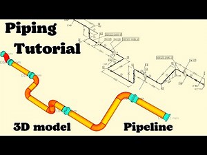 Piping İsomeric drawing Reading. How to read Isometric Drawing? 3D model pipeline tutorial