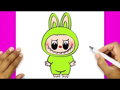 How To Draw Labubu Green | Labubu Drawing Easy