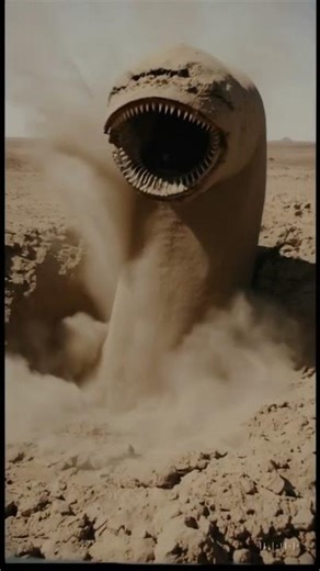 Caught on Camera: Sandworm Bursts from the Desert 🌪