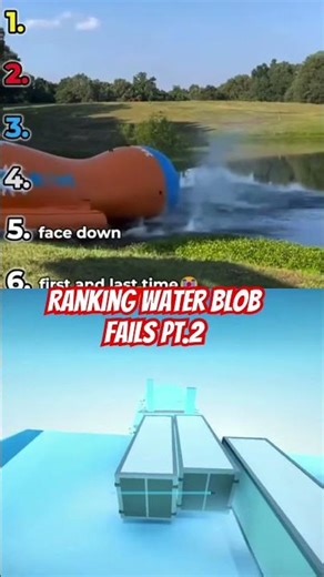 Ranking Water Blob Fails Pt.2 #shorts #viral #ranking #fails