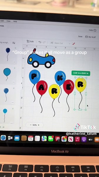 Cricut Basics: Attaching & Grouping Letters