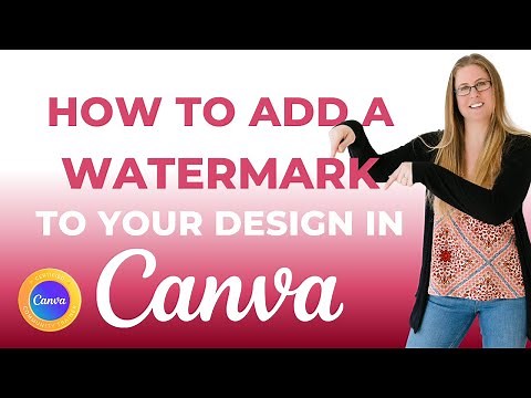 How to Create a watermark in CANVA #canva #bizdesignacademy #canvassador