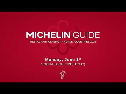 MICHELIN Guide Restaurant Ceremony Nordic Countries 2026