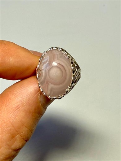 Aztec Lace Agate Ring, Size 7 US, 925 Sterling Silver, Handmade - Etsy