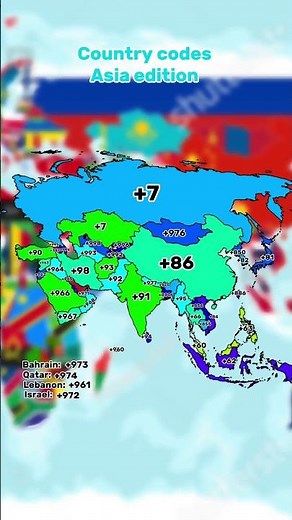 What’s your country code?#country #countryballs #map #asia