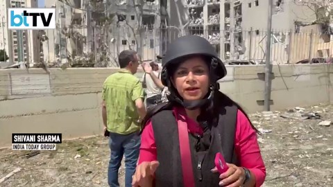 On The Ground In Be'er Sheva, Israel: Aftermath Of Iranian Missile Strike Captured At Impact Site