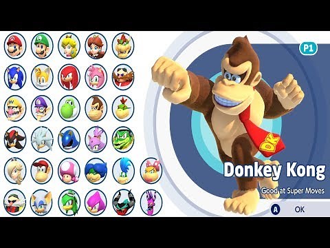 Mario & Sonic at the Olympic Games Toyko 2020 - All Characters