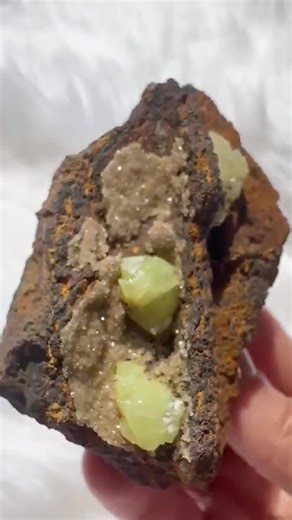 Vibrant Adamite on Limonite Vug With Calcite Druzy Ojuela Mine, Mapimi Mexico/ Bright Green Adamite & Calcite on Limonite Specimen 147g - Etsy Canada