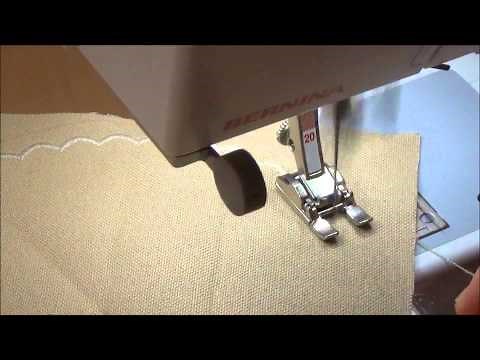 ベルニナのスカラップ刺繍❤️Let's Make a Scalloped Doily♪