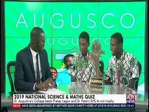 2019 National Science & Maths Quiz - Upfront on JoyNews (11-7-19)