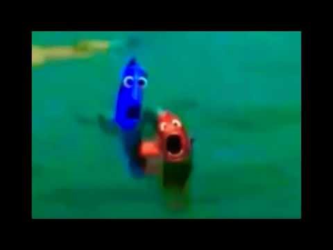 Finding Nemo - Marlin screams "gyaaattt!!!"