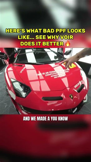 Lifted edges and dirt trapped in PPF 🚨 #ppf #carcare #fail