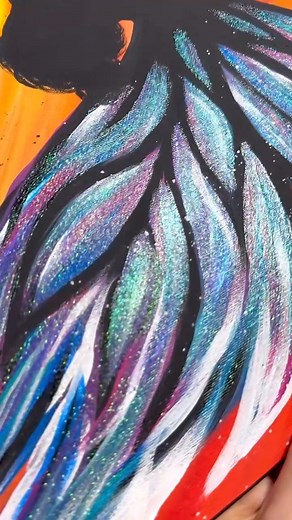 14K views · 216 reactions | [clip] Fairy wing painting idea  #paintingtips #tipsandtricks #fairywings #tutorials #acrylicpainting | Emily Seilhamer Art | Facebook