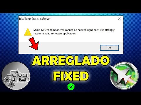 ❌Como Resolver✅ Rivatuner Server Some System Components Cannot Be Hooked Right Now Error 💻