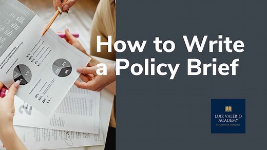 How to Write a Policy Brief