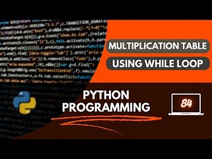 Multiplication Table using While Loop in Python