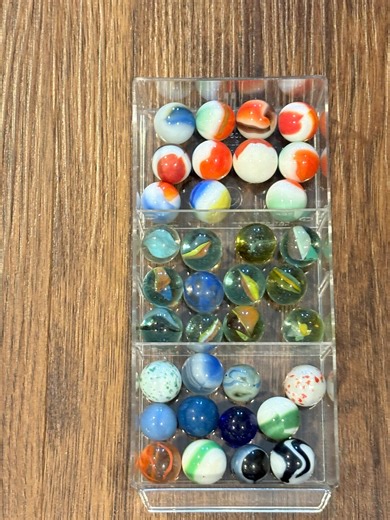 Lot of 35 Vintage Glass Marbles, Marble King, Swirls, Assorted Old Marbles - Etsy