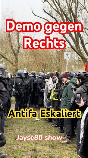 🚨Gießen Demo 🚫 Left vs. Right #giessen #news #antifa #germany #shorts #fyp #police #songs #fy