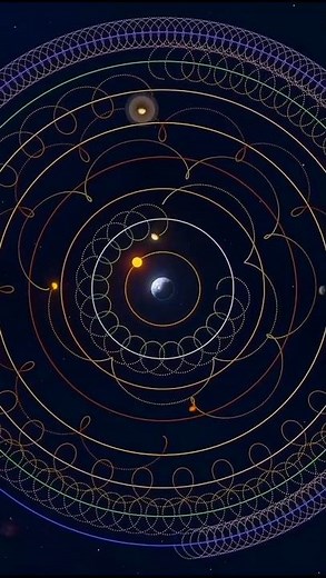 Our solar system look like mandala Art 🌍✨