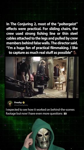 Magical chair on set of The Conjuring 2 (2016)