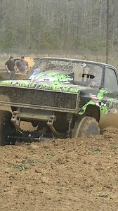 Stacked Deck Square Body smashes the pit 🏁 #mud #squarebody #4x4 | Mega Mud Trucks