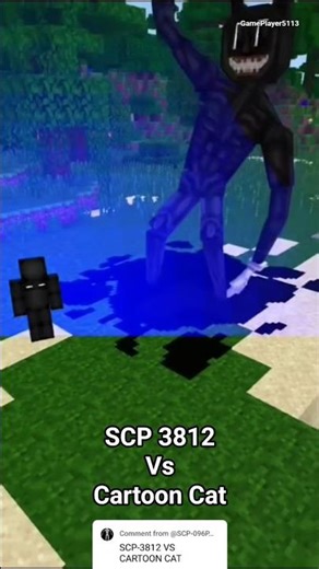 SCP-3812 Vs Cartoon Cat #minecraft #mobbattle #mobbattles #mcpe #addon #shorts