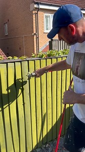 Spray painting of fences done by our Official Dealer in Uk Sprayform...