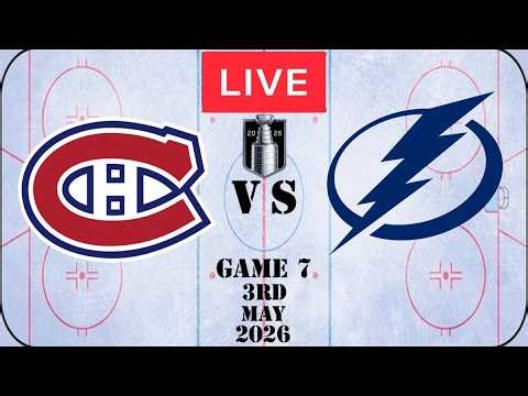 NHL LIVE Montreal Canadiens vs Tampa Bay Lightning Game 7 May 3rd 2026 Full Game Watch Along