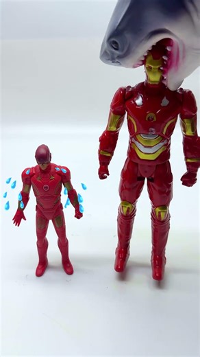 satisfied unboxing and review: Iron-man & baby Shark fun toys video #spiderman #hulk #marveltoys