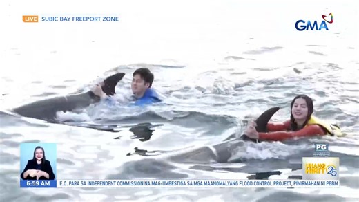 Dolphin adventure ngayong World Dolphin Day | Unang Hirit Magbawas stress at makipag-bonding sa cute na cute na dolphins sa Subic ngayong World Dolphin Day! Samahan sina Kaloy at Jenzel sa isang feel-good adventure na siguradong magpapangiti sa inyo ngayong Friday morning. Panoorin ang video. | GMA Public Affairs