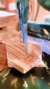 Woodworking square hole drill bit methods 🪚🔩 #shorts