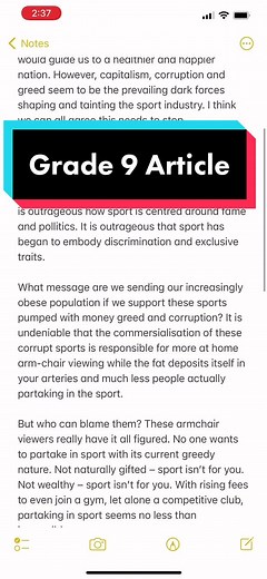 How to Write a Newspaper Article for Grade 9 Students