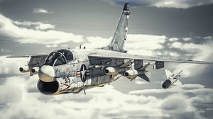 💀A-7E投射巨大TV制导炸弹进行高精度打击