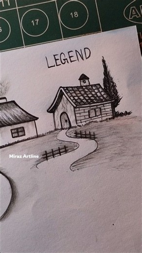 How to Draw a House: Basic vs Pro Level 🏡✨ #shorts